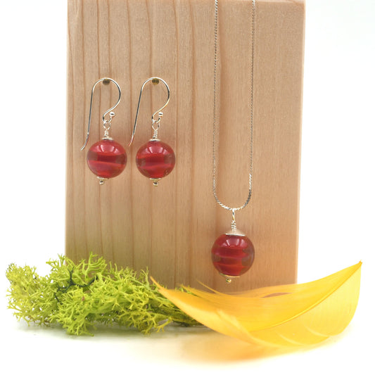 Parure Pagode Rouge