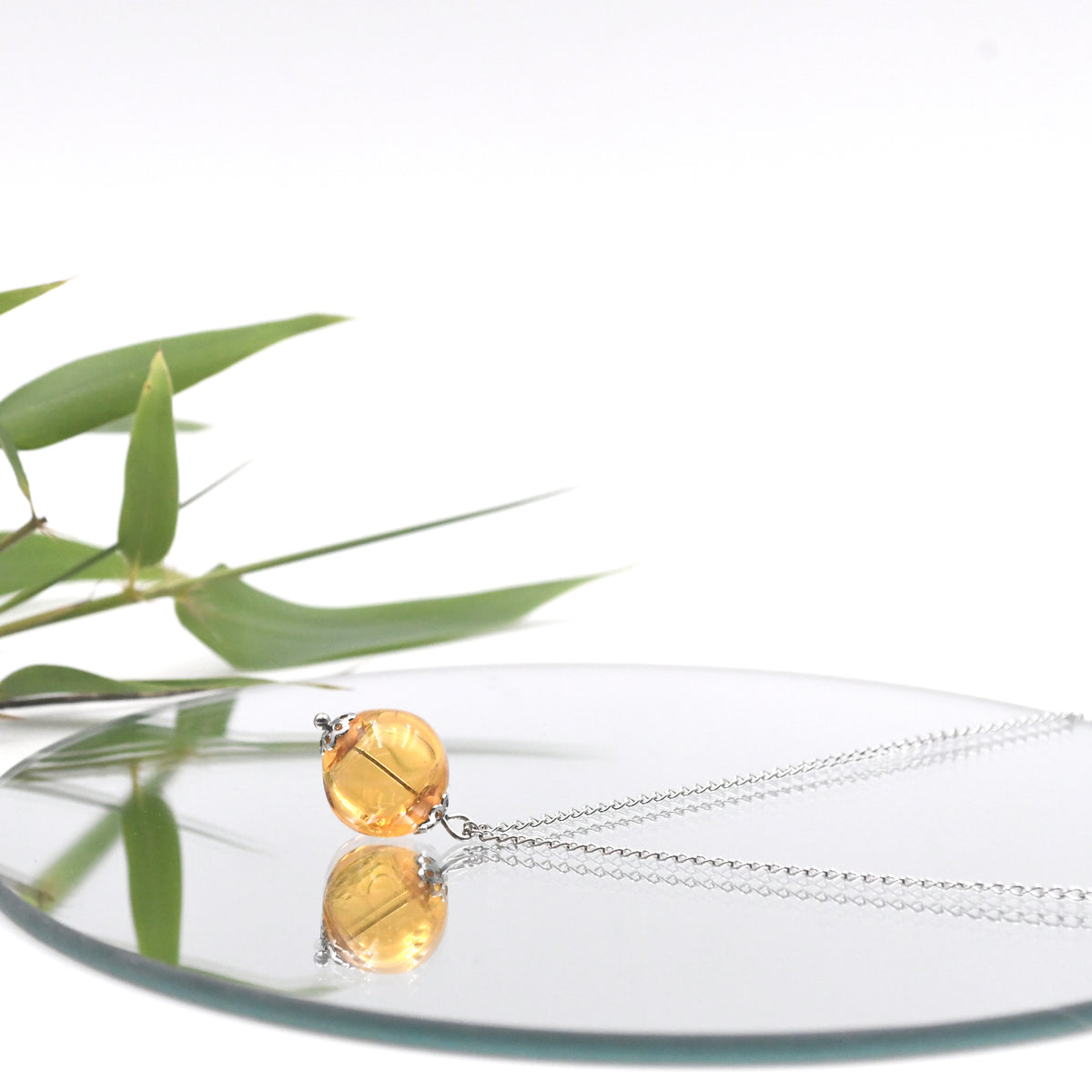 Collier Perle Creuse "Bulle"