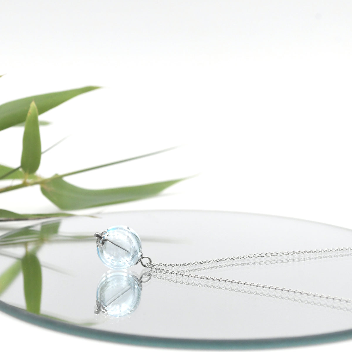 Collier Perle Creuse "Bulle"