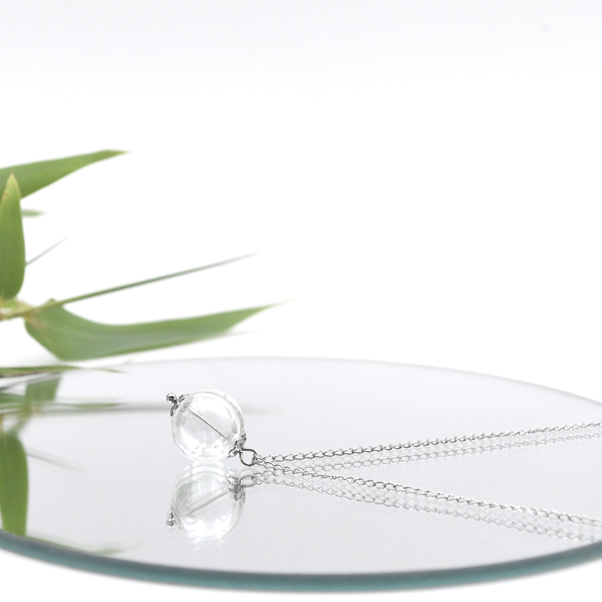 Collier Perle Creuse "Bulle"