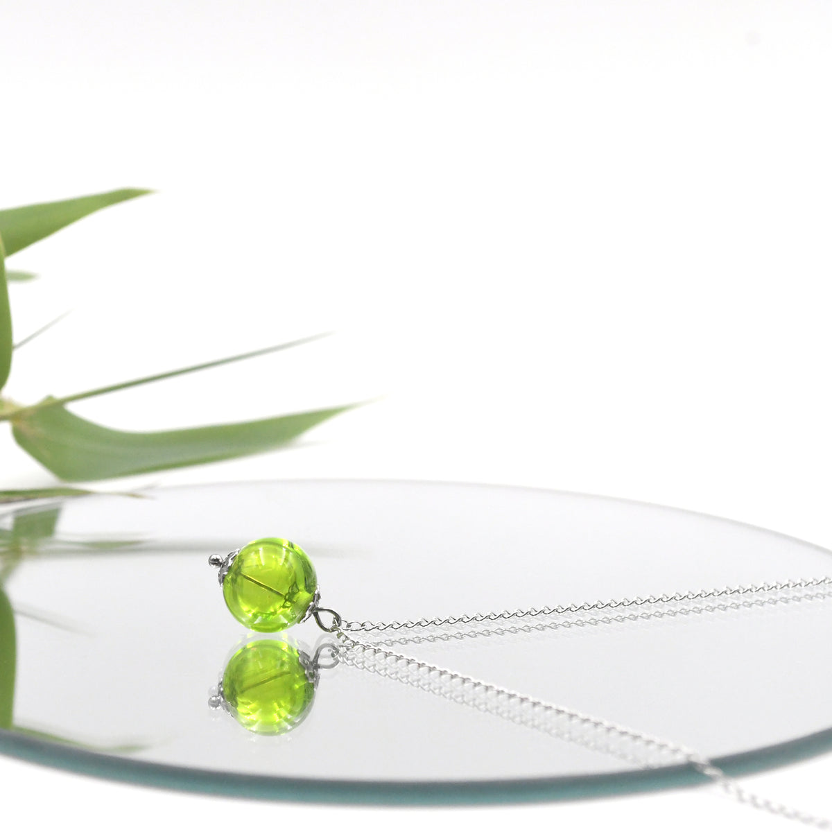 Collier Perle Creuse "Bulle"