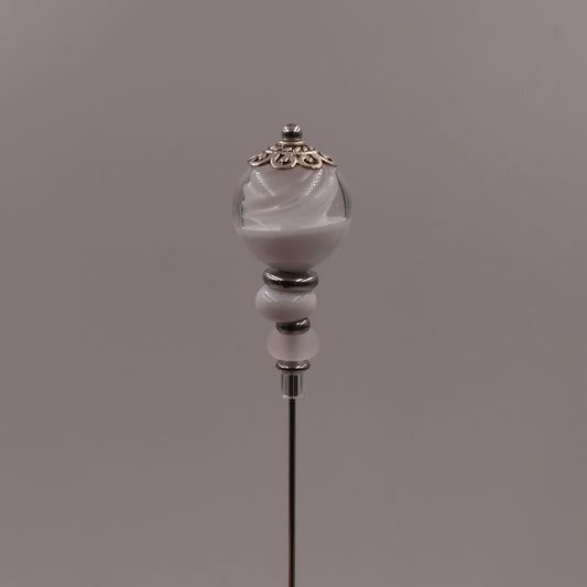 Fibule "Tourbillon Blanc"