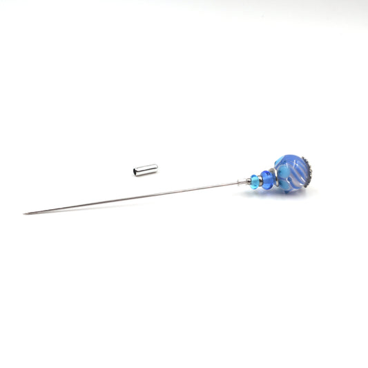 Fibule "Tourbillon Bleu"